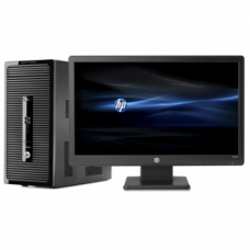 Комплект, компьютер HP Bundle 400 G3 MT/ Core i5-6500/ 4GB/ 500GB/ DVDRW/ Win10Pro + Win7Pro + монитор HP V212a (T9S66EA#ACB)